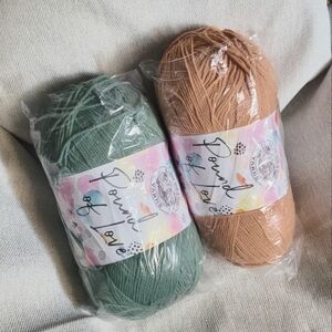 Pound of Love Yarn Lion Brand Bundle Knitting Crochet Yarn